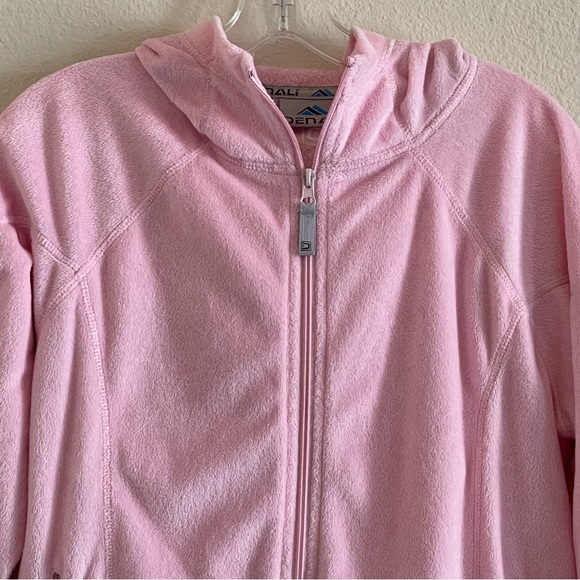 Vintage Denali light pink soft fuzzy zip up hoodie sweater/jacket/top - Picture 2 of 12